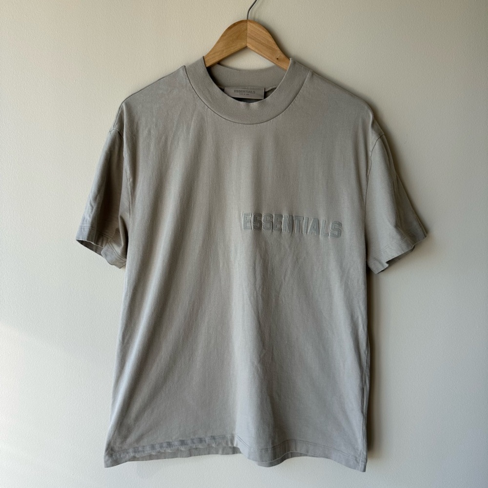 Fear of God Essentials Smoke Color Cotton Jersey T-shirt Size Small